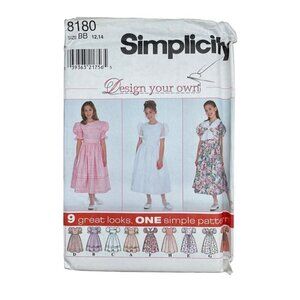 Simplicity Sewing Pattern 8180 Dress Design your own Girls Size 12-14‎